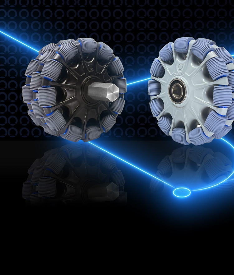 Omnia multi-directional wheels, studio render