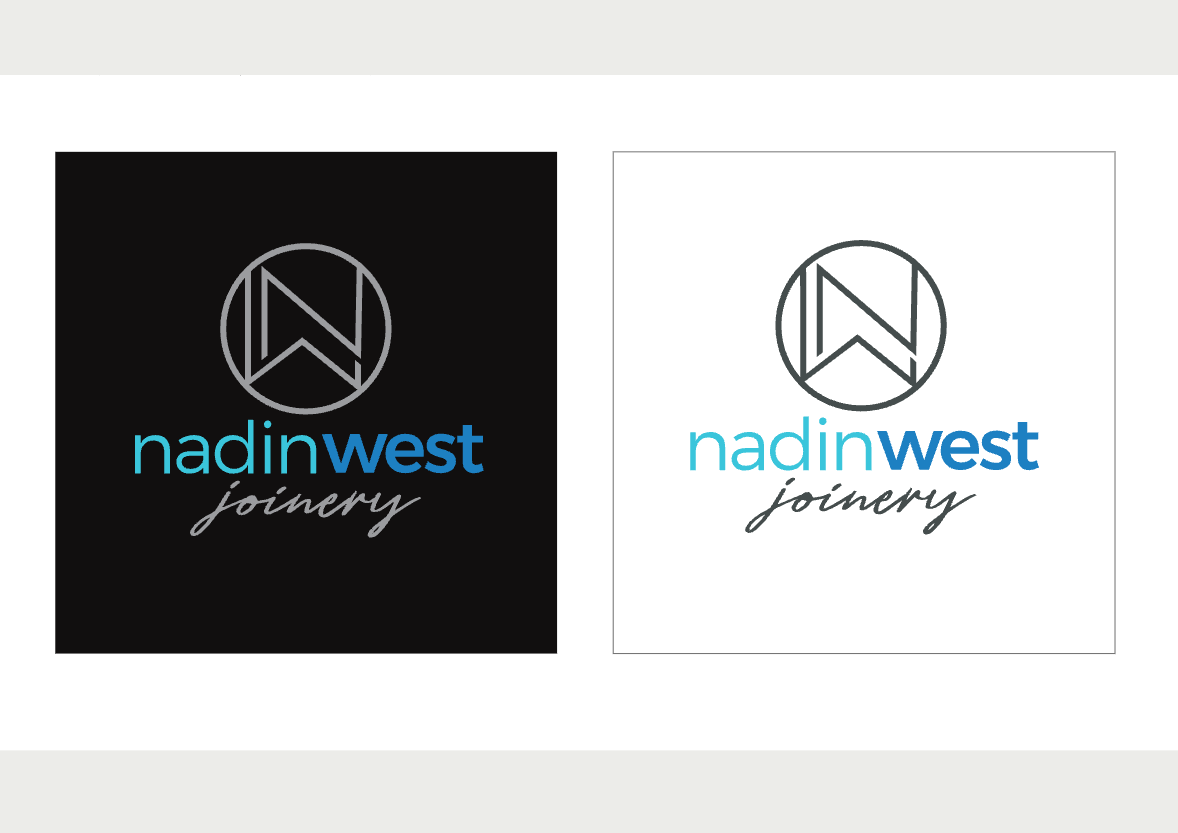 Nadin West logo and branding