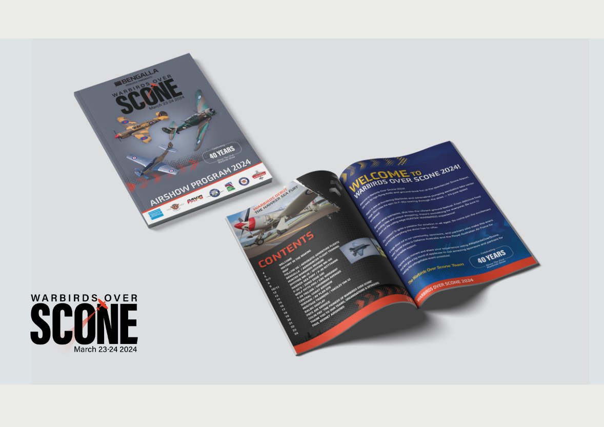 Warbirds Over Scone airshow program